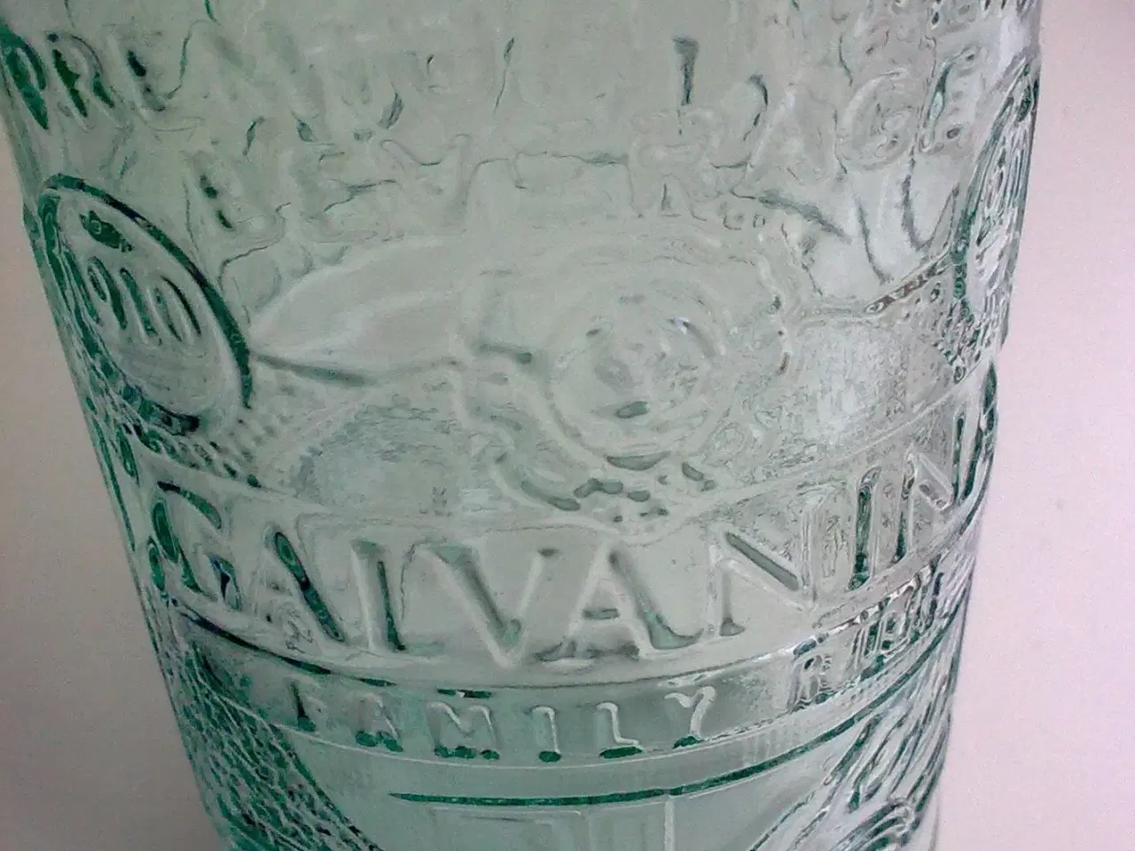 Billede 3 - Veteran bil relief på Italiensk glas flaske O.a.