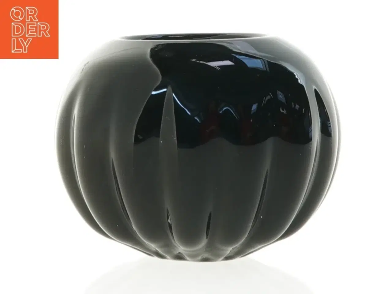 Billede 4 - Sort keramik vase (str. 13 x 10 cm)