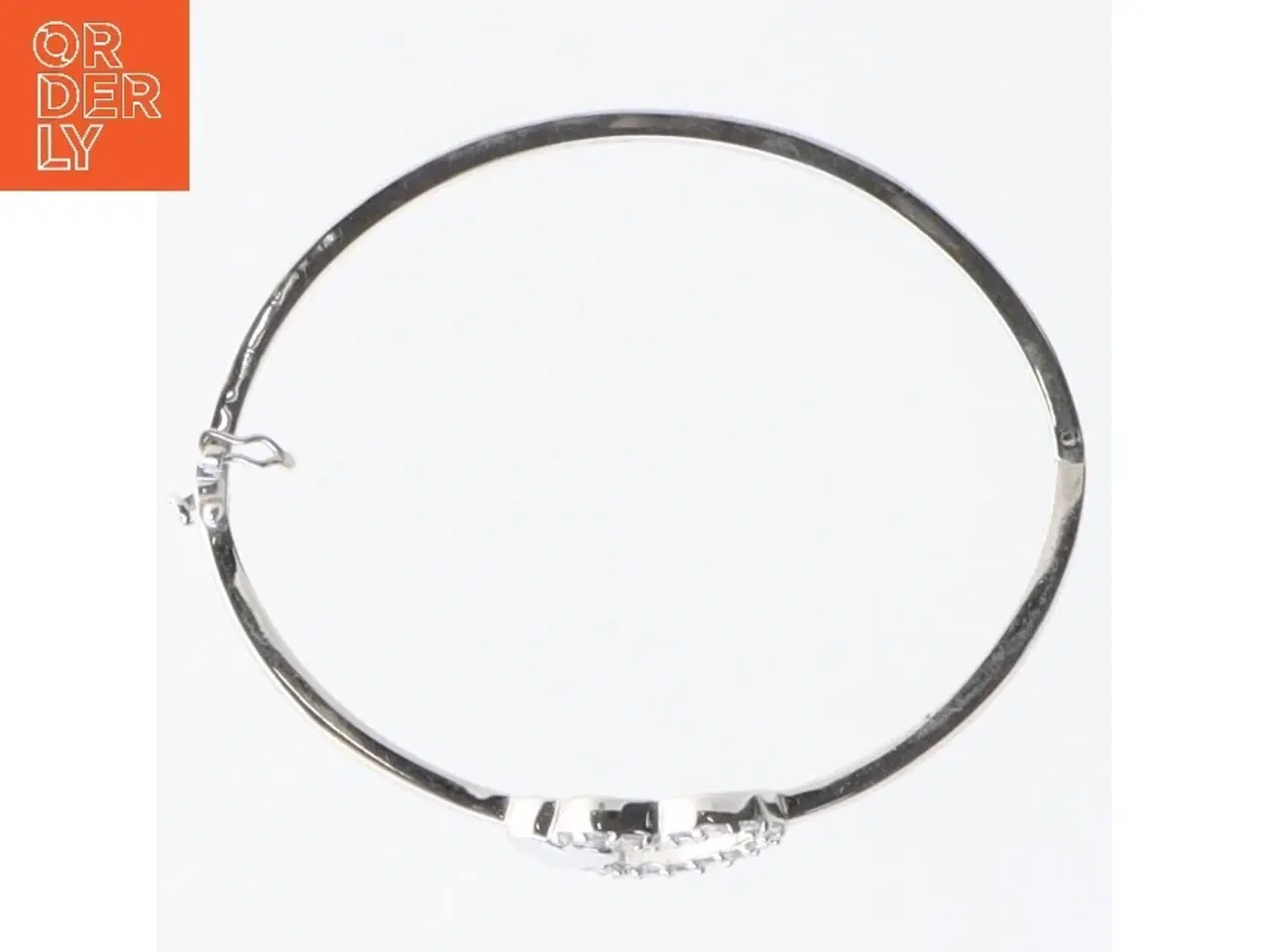 Billede 2 - Hjerteformet sølv armbånd (str. Ø 6 cm)