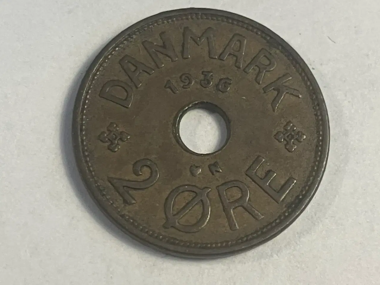 Billede 1 - 2 Øre 1936 Danmark