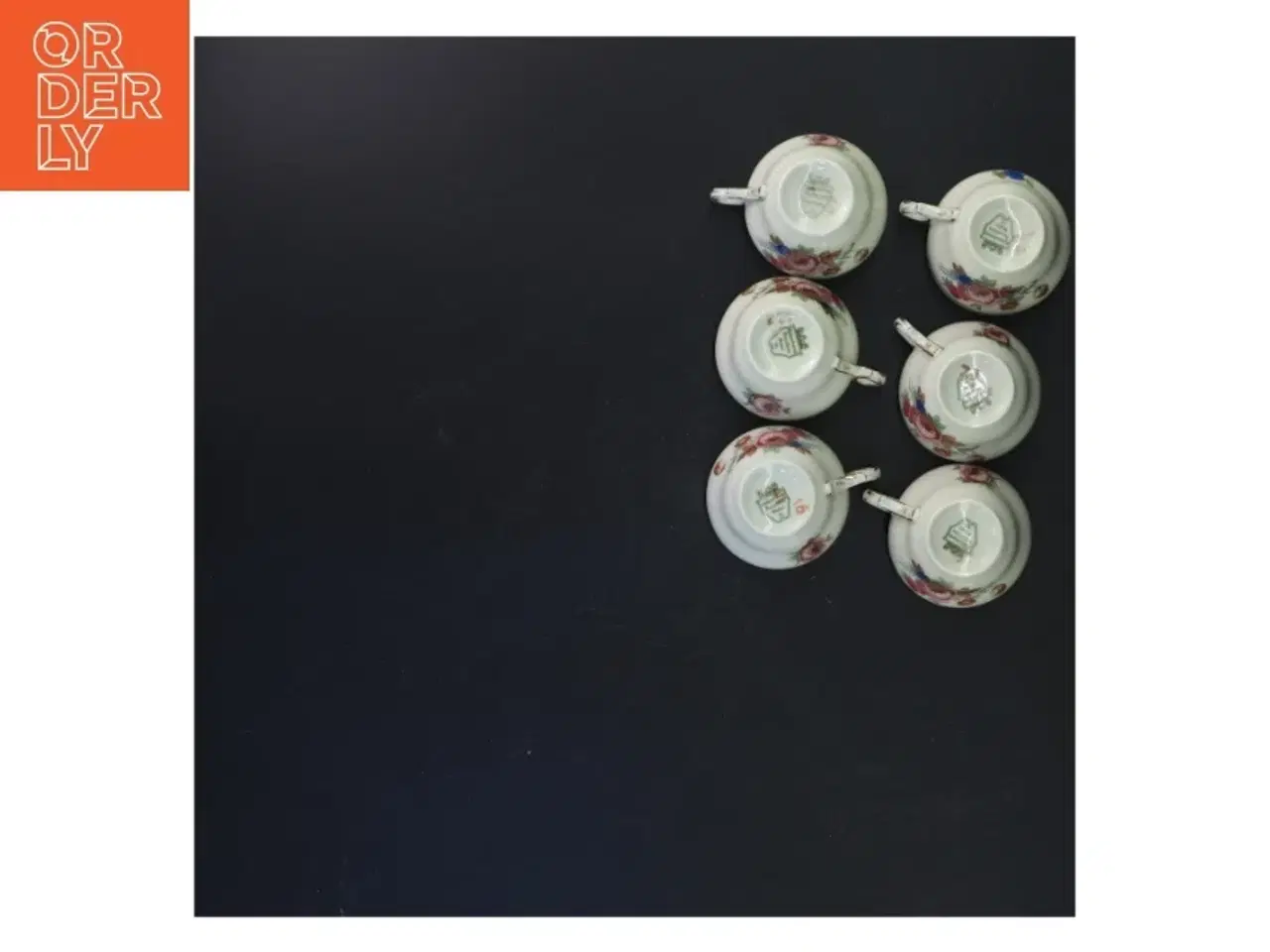 Billede 5 - Rosenborg Kaffekop med underkop sæt fra KPM (str. Ø 11 & 5x7 cm)