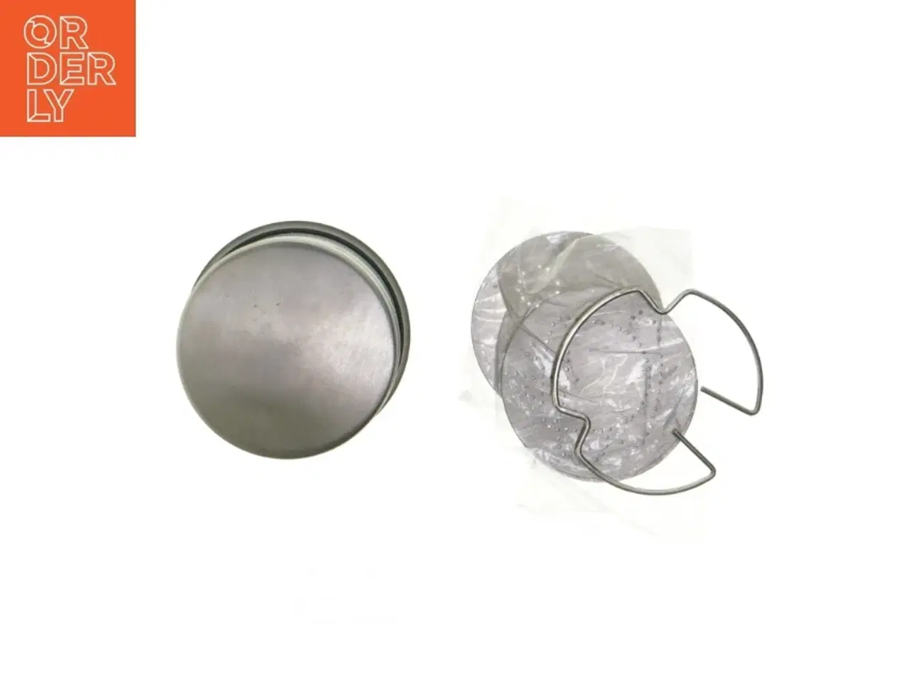 Billede 4 - Mokka-dekorationssæt med strødåse og adskillige skabeloner str. Ø. 7 cm. længde. 10,5 cm)