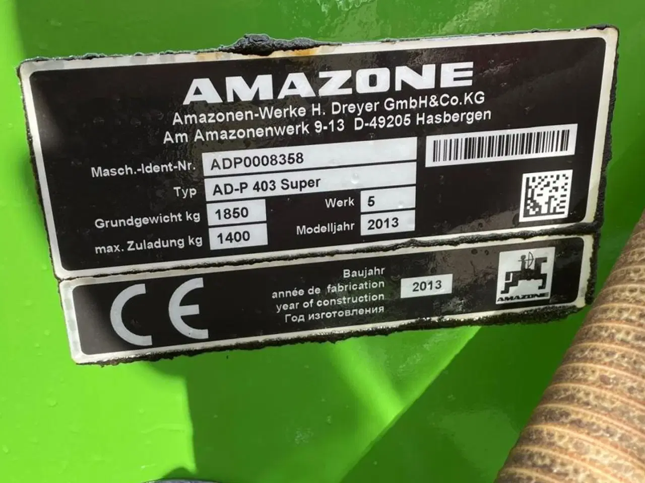 Billede 5 - Amazone ADP 403 adp 403 inkl kg 403 rotorharve