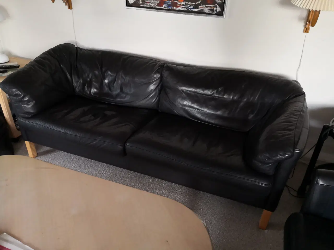 Billede 1 - Lædersofa