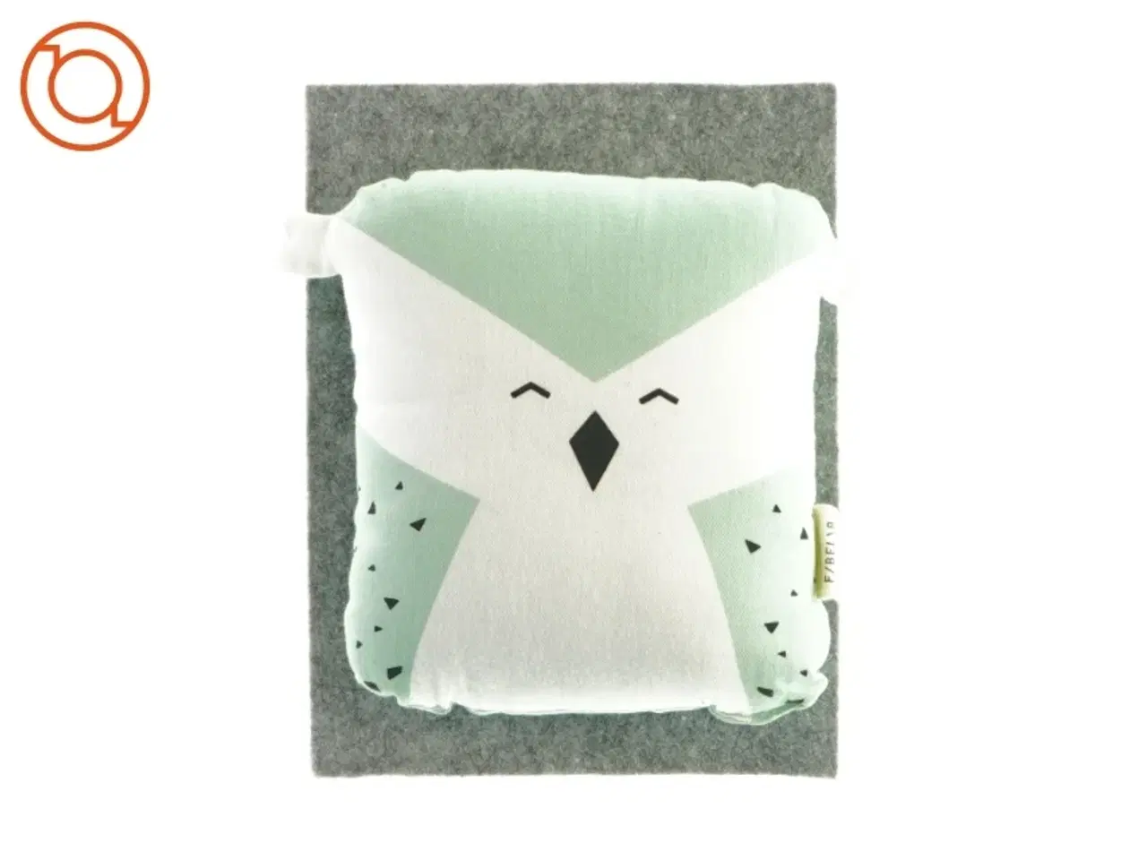 Billede 1 - Ugle pude i mintgrøn