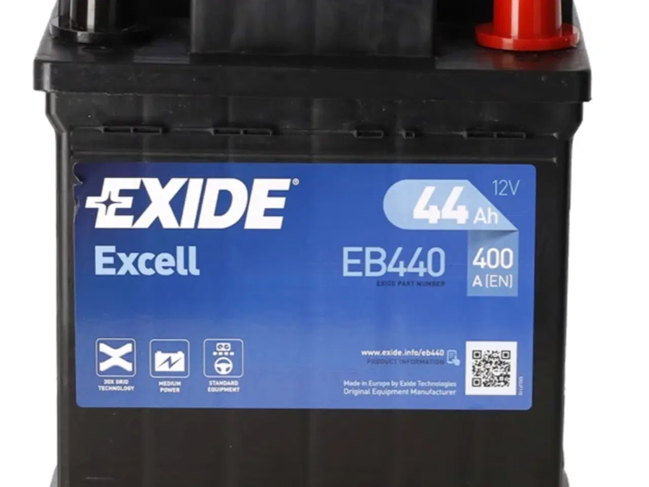 Billede 1 - Ny Bil Batteri - EB440 - EXCELL