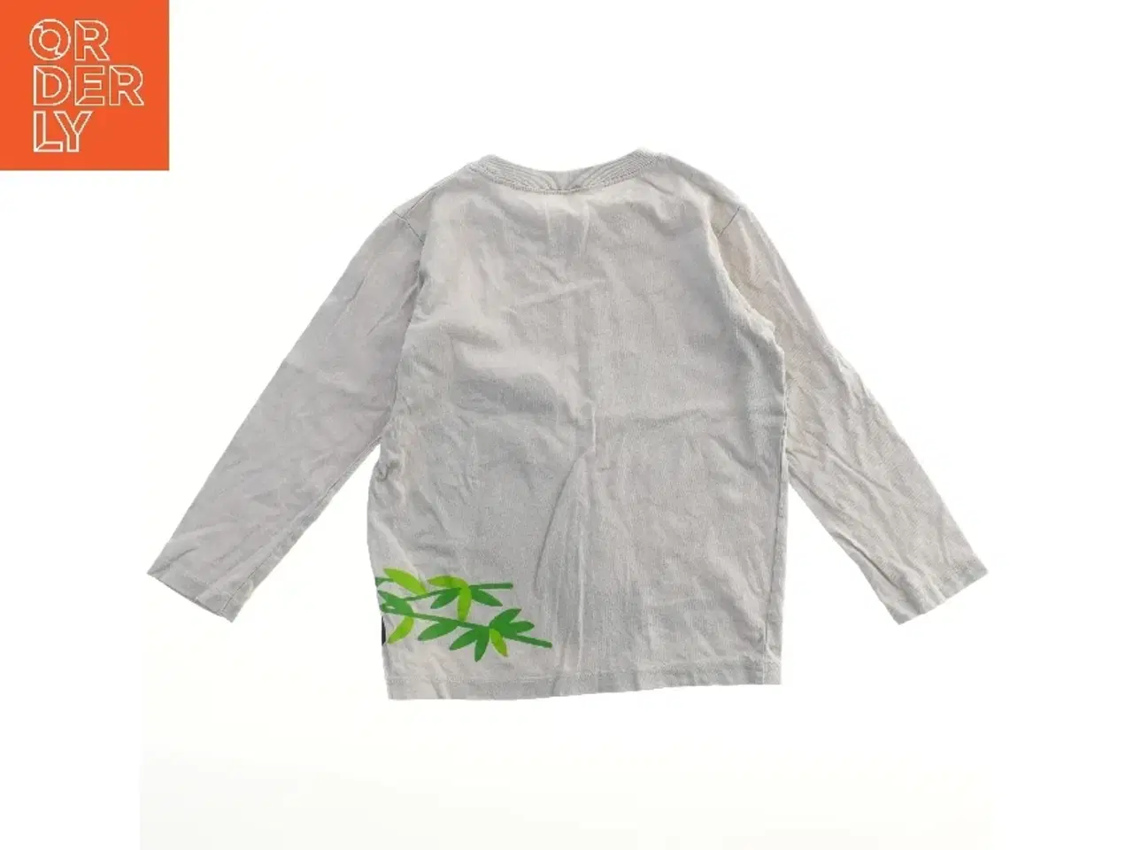 Billede 2 - Langærmet bluse med pandatryk (str. 110)