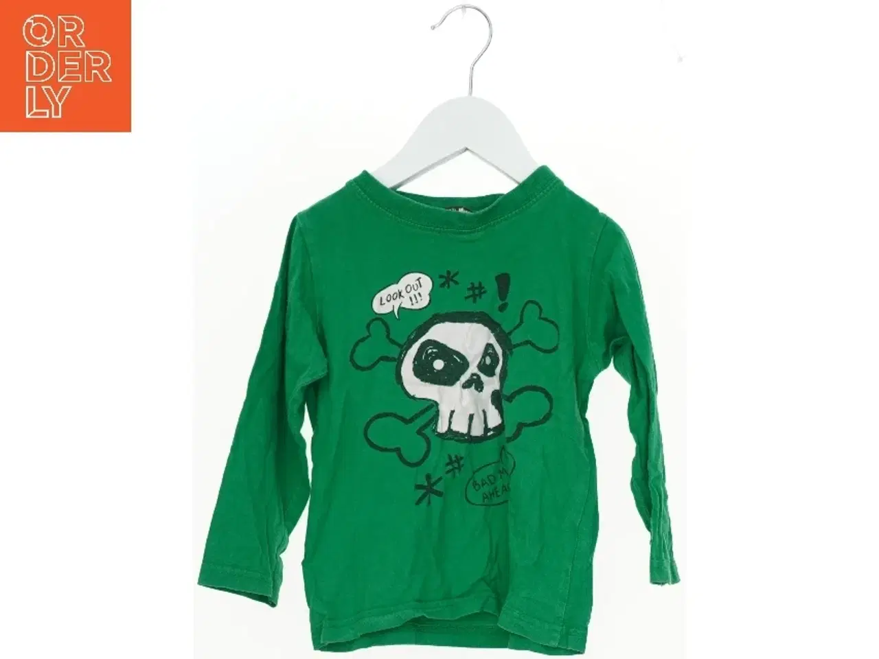 Billede 1 - Langærmet T-shirt med tryk fra Mads & Mette (str. 104)