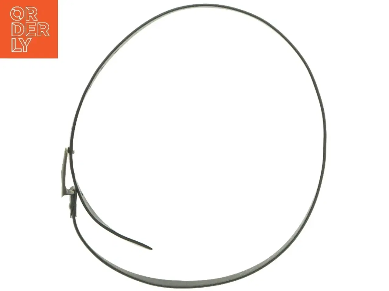 Billede 3 - Sort læderbælte (str. 110 cm)