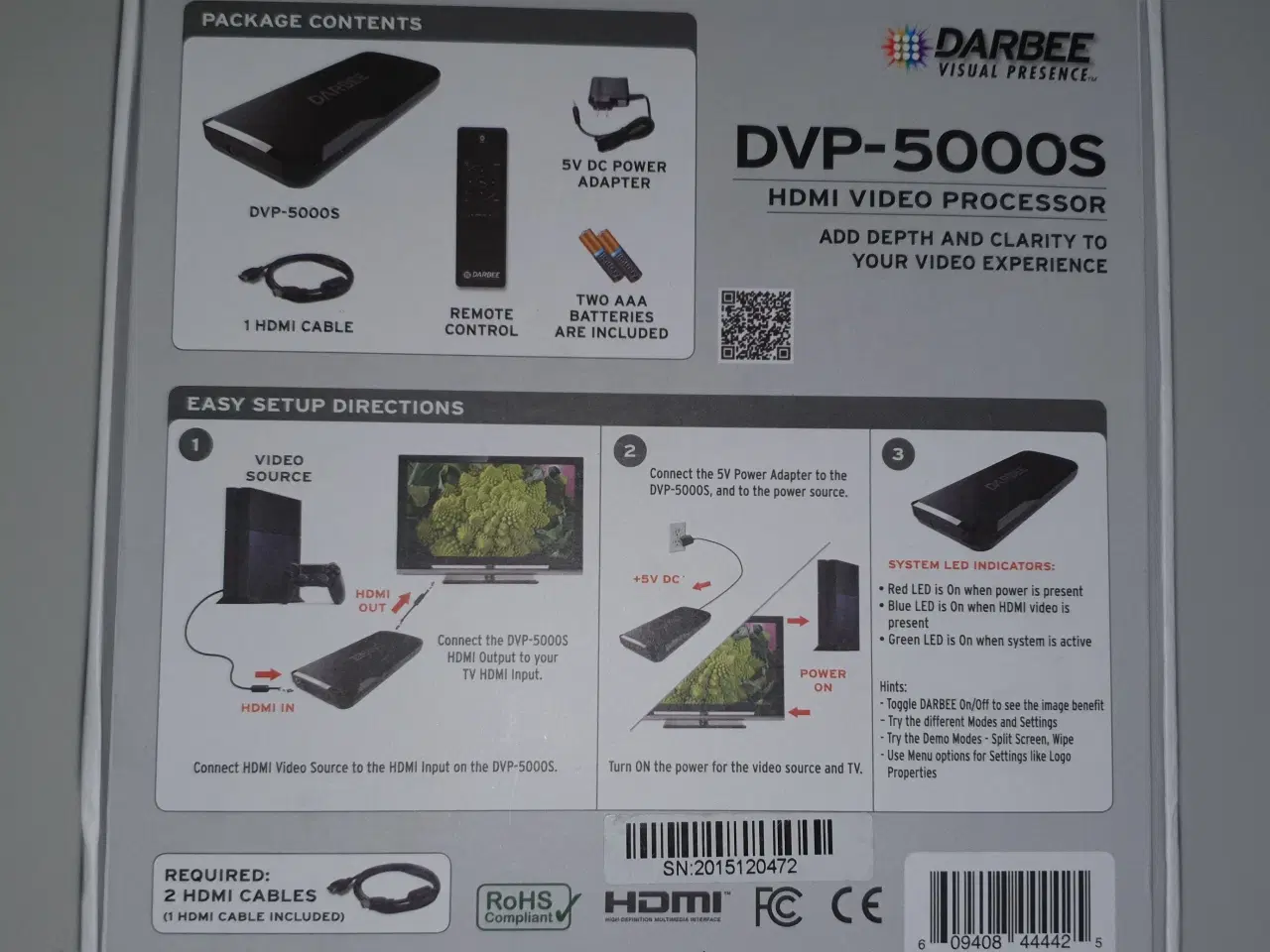 Billede 2 - Darbee DVP-5000S HDMI video processor