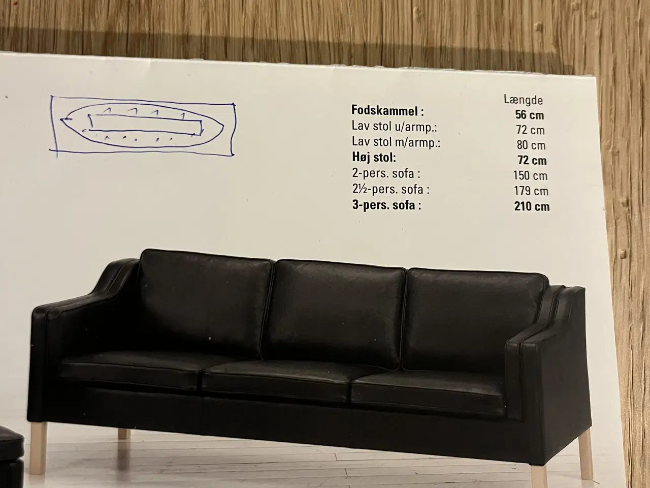 Billede 6 - Sofa i brun læder 