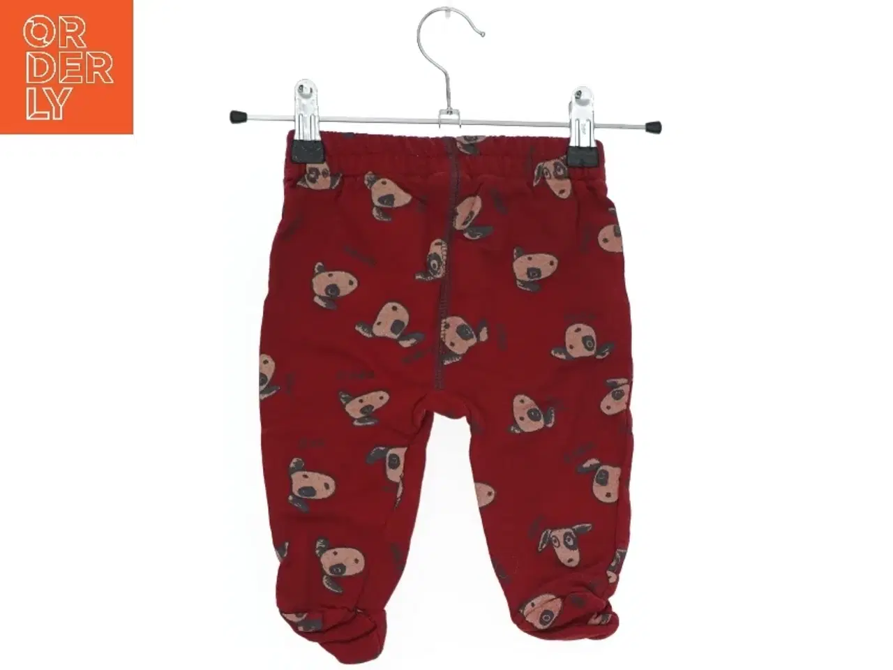 Billede 2 - Røde bukser med hundemotiv fra H&M (str. 56)