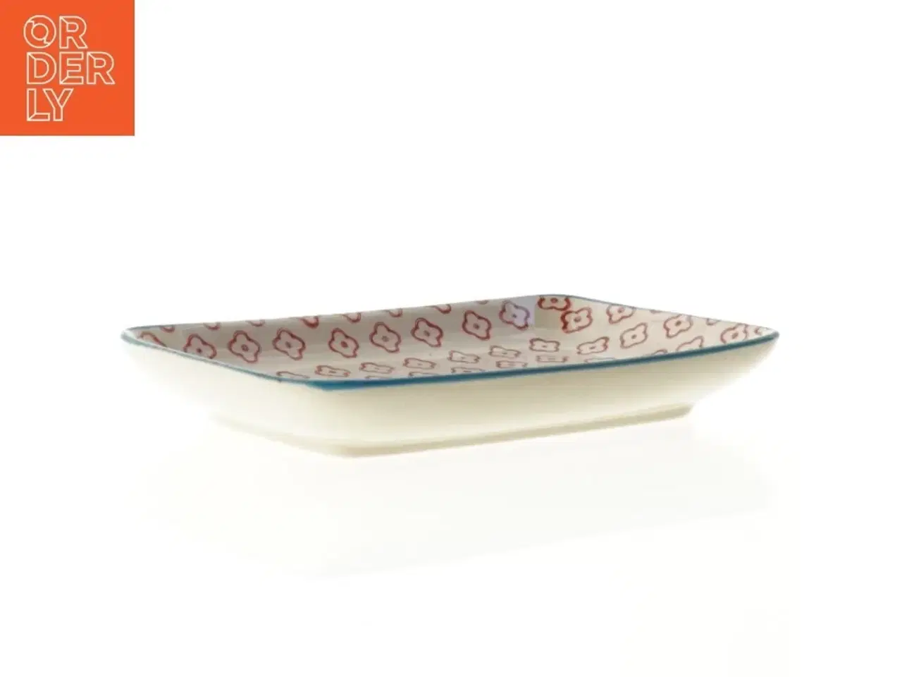 Billede 1 - Keramisk serveringsfad fra Bloomingville (str. 20 x 13 x 3 cm)