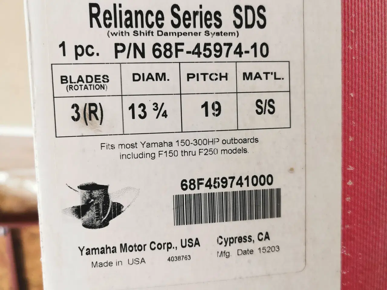 Billede 4 - Yamaha stål propel - Krom - Reliance series