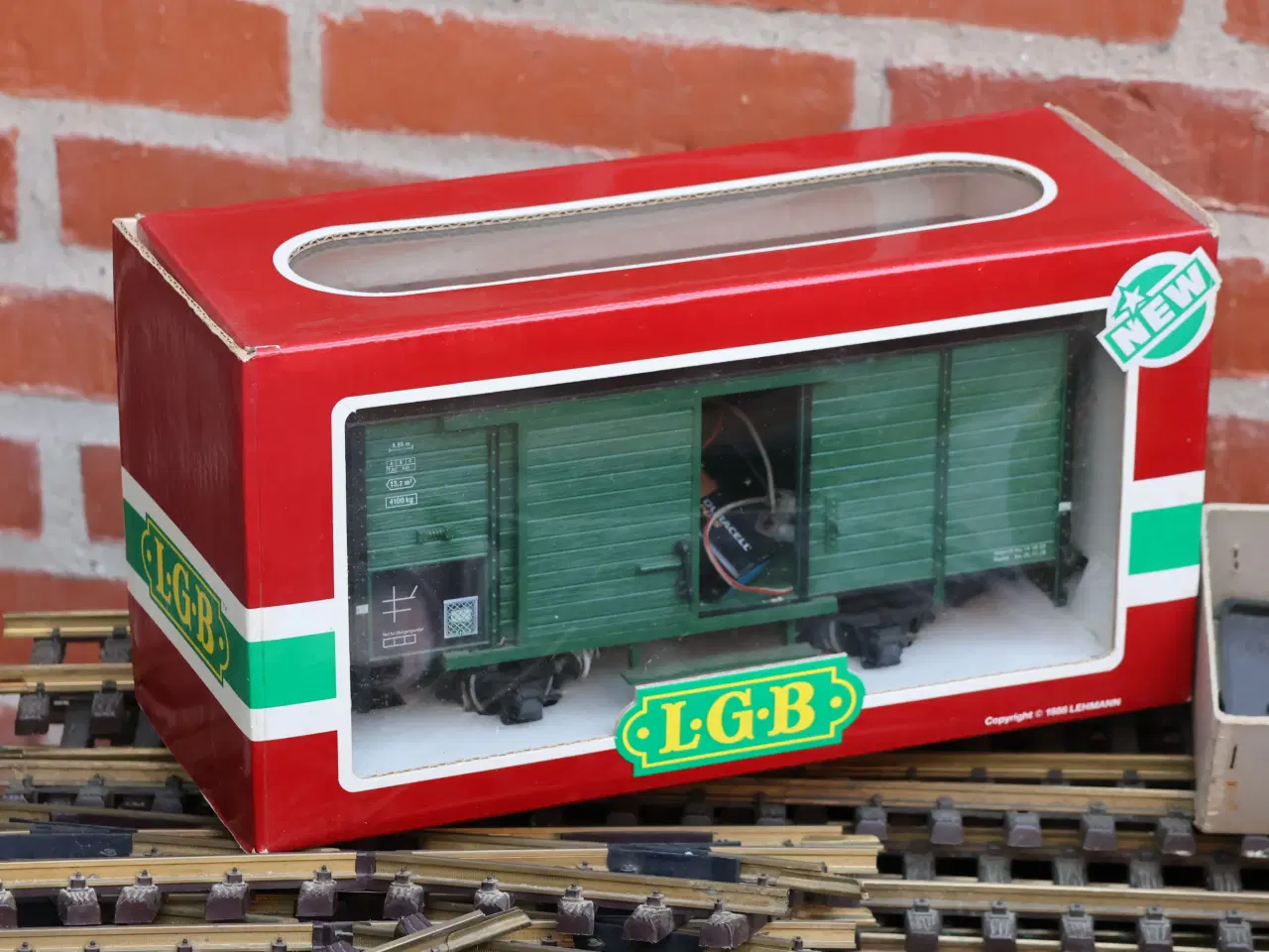 Billede 6 -  LGB model lokomotiv nr 2020 + div vogne, skinner 
