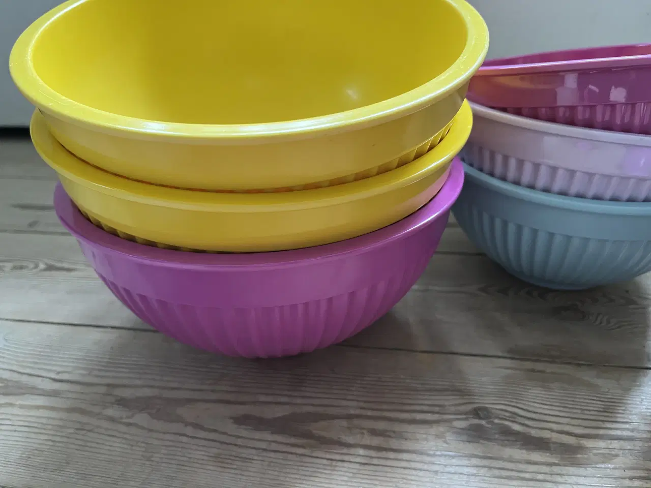 Billede 4 - Farverige melamin skåle