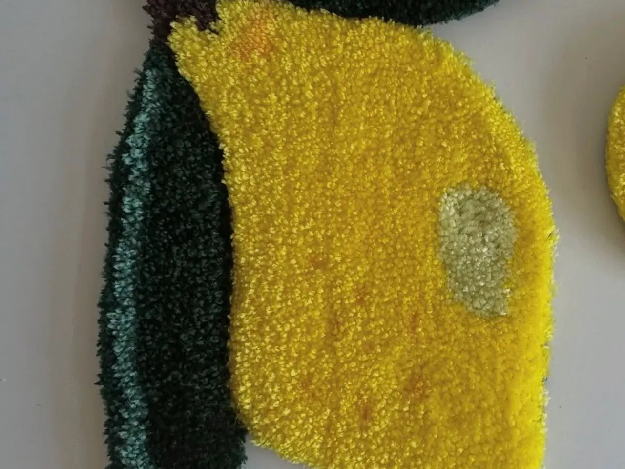 Billede 3 - Tuftet vægtæppe- citroner