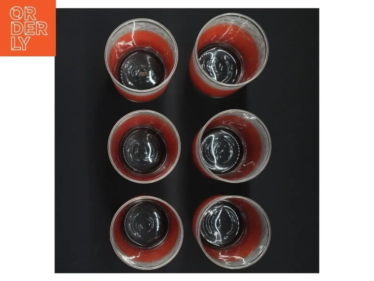 Billede 4 - 1970er Vintage Sæt med seks drikkeglas (str. H 14 cm, ø 6 cm)