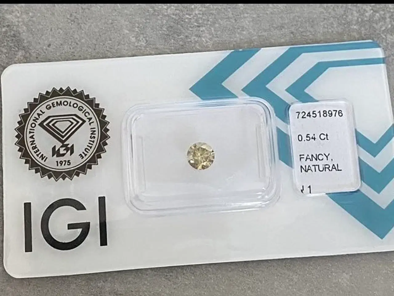 Billede 4 -  Ægte naturlig diamant - 0,54ct - med certifikat