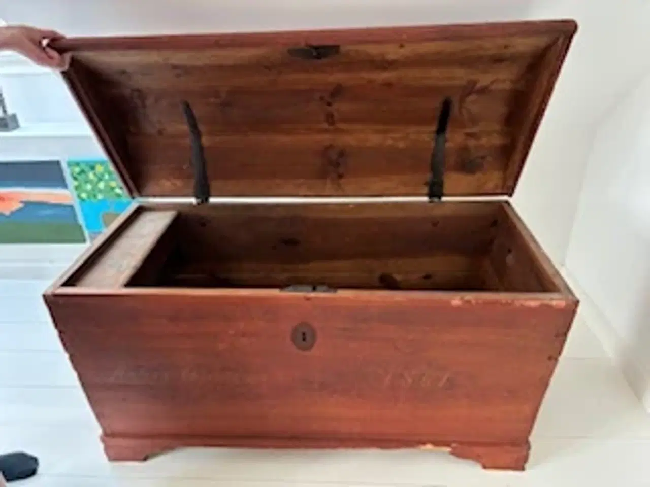Billede 4 - Gammel trækiste i træ 500,- kroner