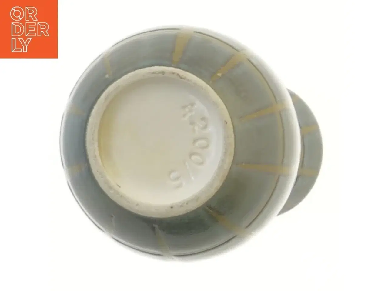 Billede 3 - West Germany Dekorativ vase med mønster (str. Ø 6 cm længde 20,5 cm)