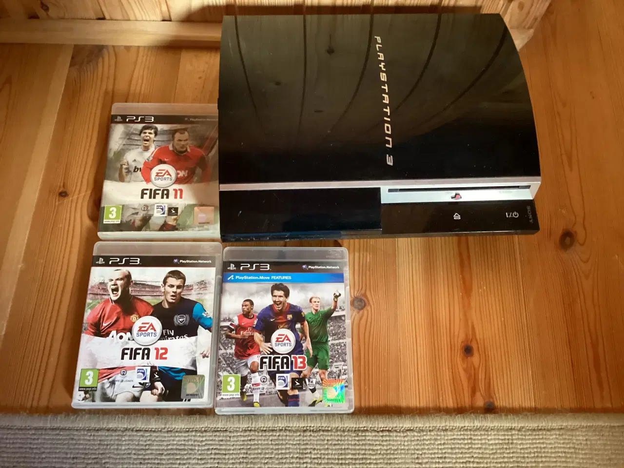 Billede 1 - PlayStation 3 (PS3) med 3 spil u/tilbehør, 250 kr.