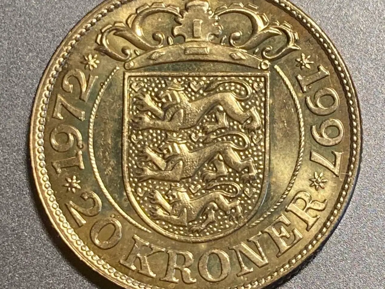 Billede 2 - Jubilæumsmønt fra Dronning Margrethe II 25 års jub