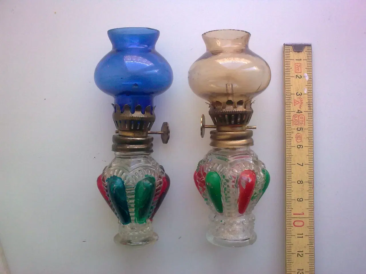 Billede 2 - Miniature glas +45 år RETRO olielampe håndlavet