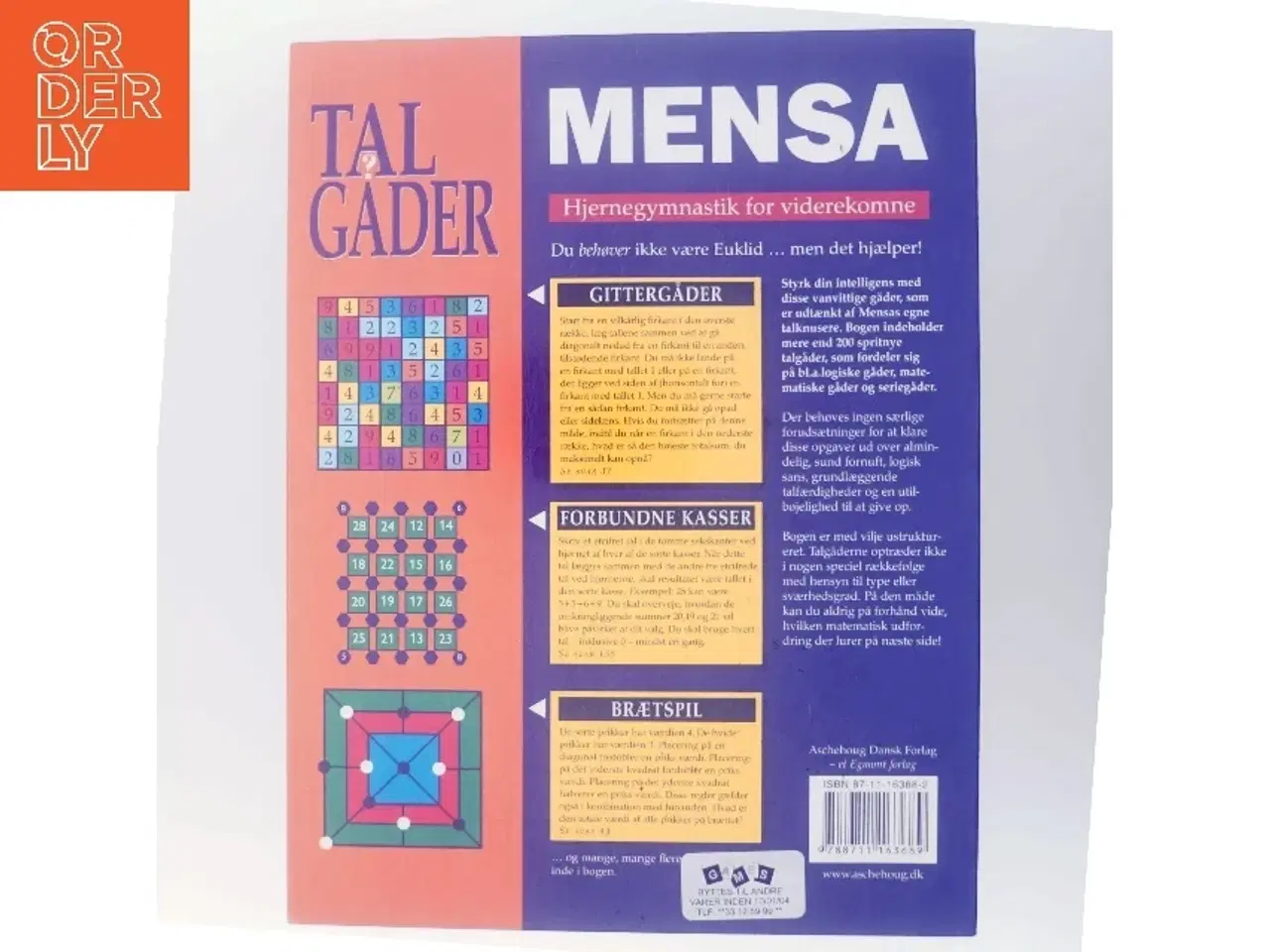 Billede 3 - Mensa - talgåder : hjernegymnastik for viderekomne : over 200 opgaver der udfordrer din IQ af John Bremner (Bog)