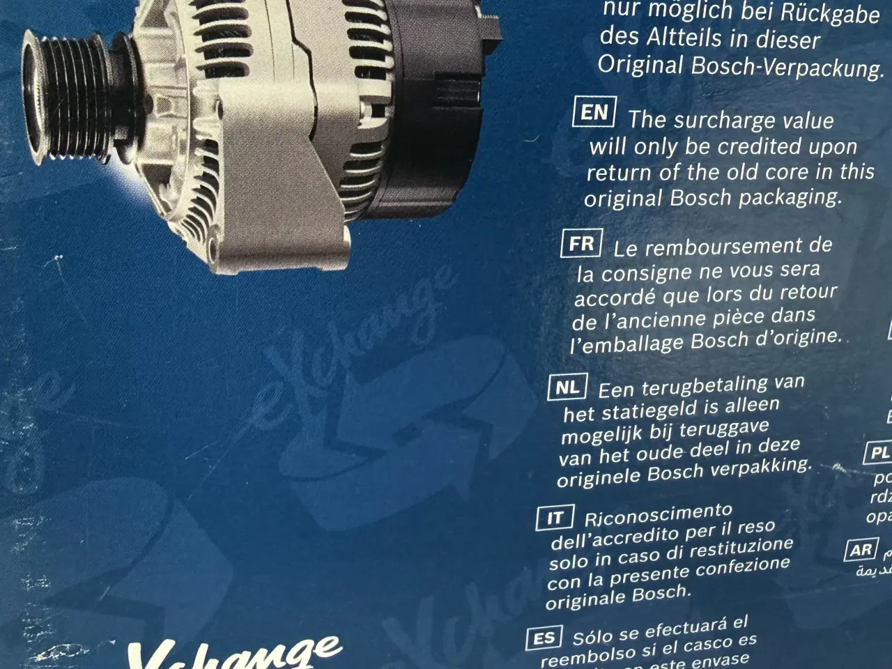 Billede 5 - Ny Volvo Bosch 0 986 048 400 9A6 generator.