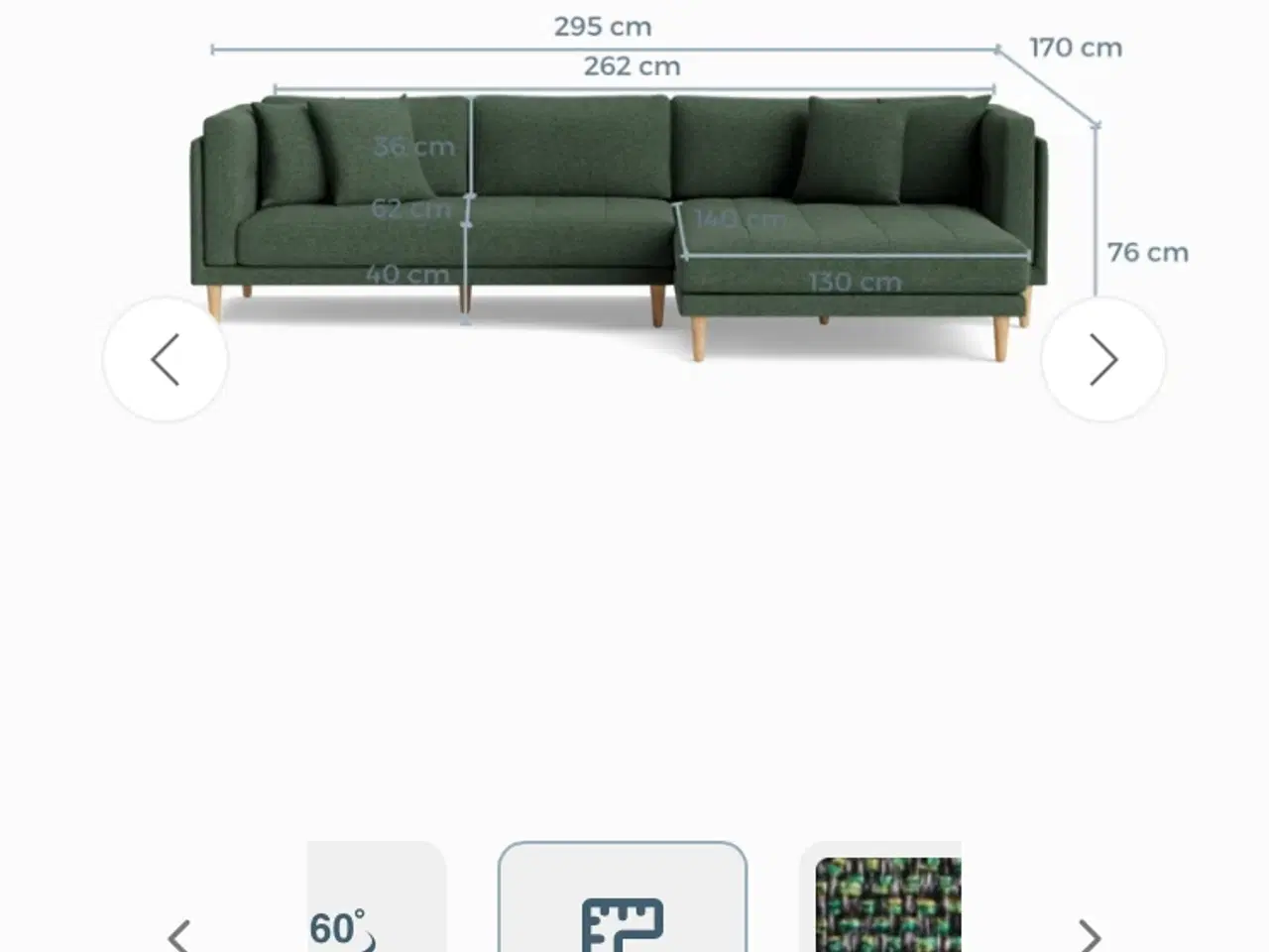 Billede 2 - Chaiselong  sofa 