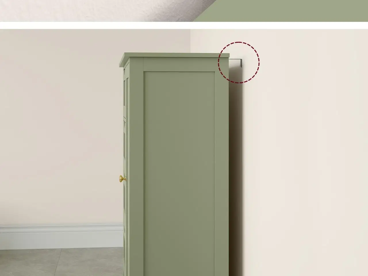 Billede 5 - Badeværelsesskab med 4 skuffer og dør – fritstående opbevaringsskab, justerbar hylde, 30 × 55 × 82 cm, laurbærgrøn