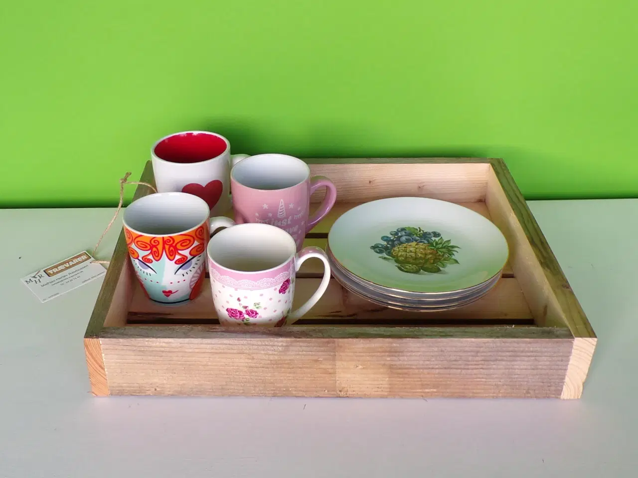 Billede 10 - Bakke i genbrugstræ fyr 29 x 36 cm