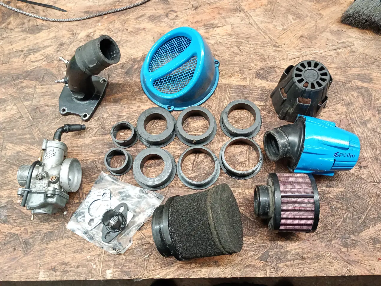 Billede 1 - Næsten ny Polini CP Karburator 21mm  Med større st