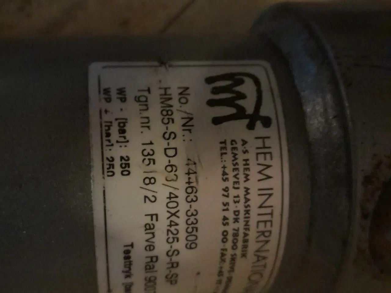 Billede 2 - Hydraulik Cylinder