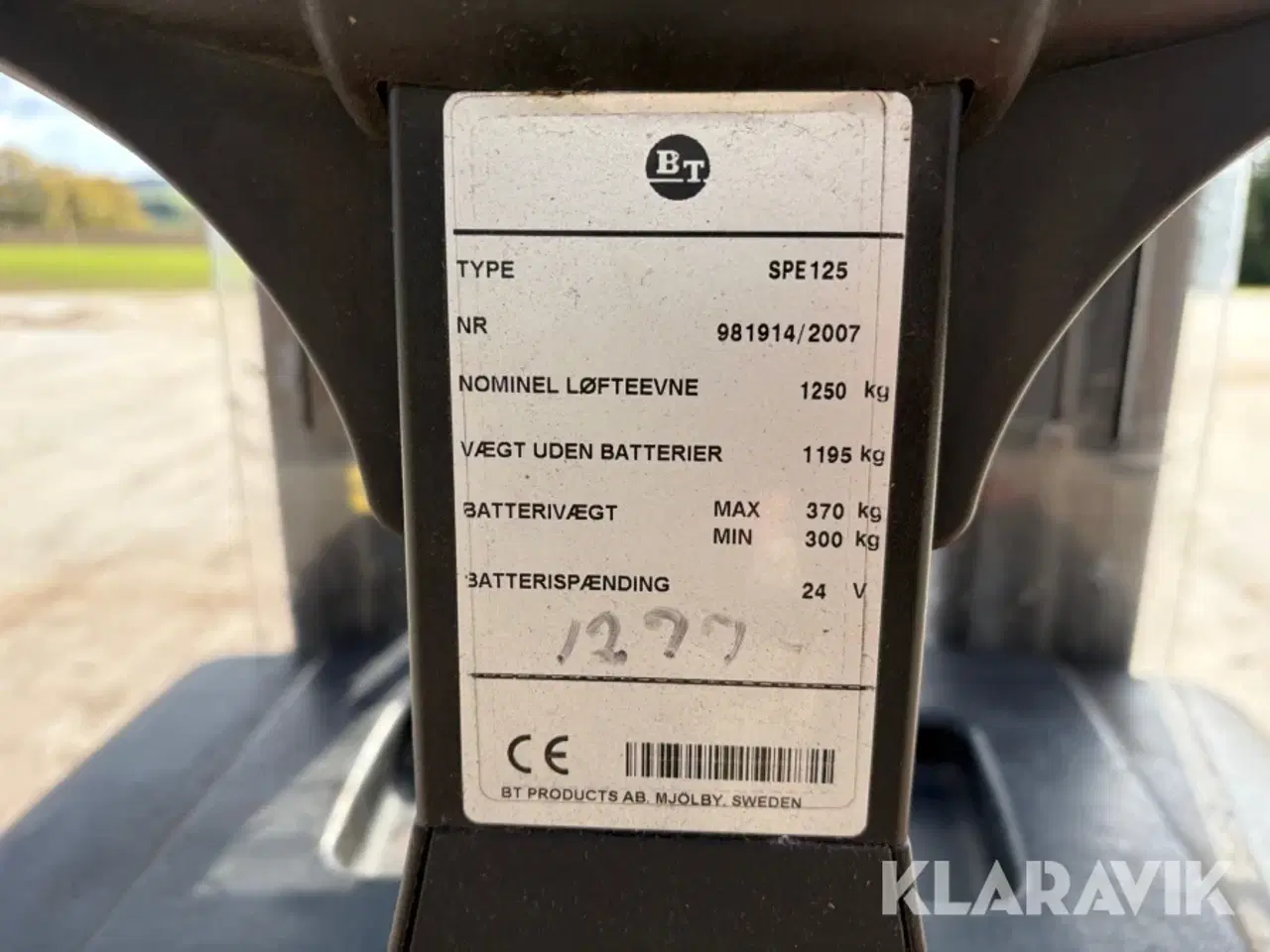 Billede 10 - El stabler BT SPE125