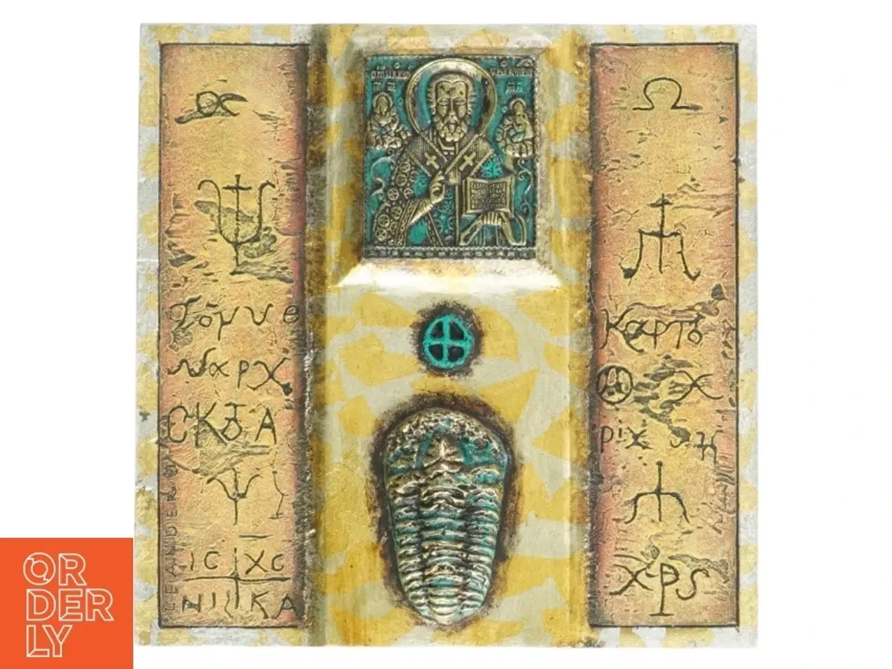 Billede 1 - Ikon med Byzantinske motiver (str. 22 x 22,5 cm)