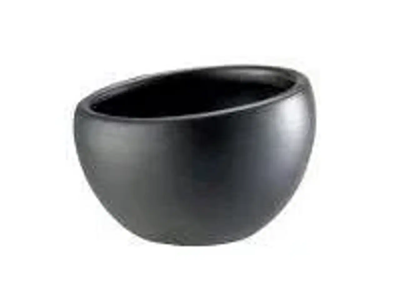 Billede 1 - 83 stk. Dipskål / æggebæger rund sort 50 mm
