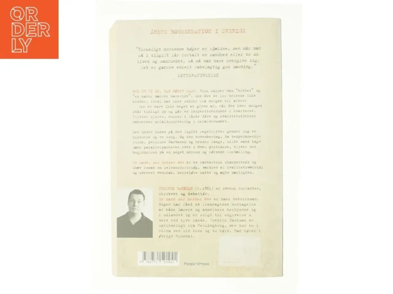 Billede 2 - En mand der hedder Ove af Fredrik Backman (Bog)
