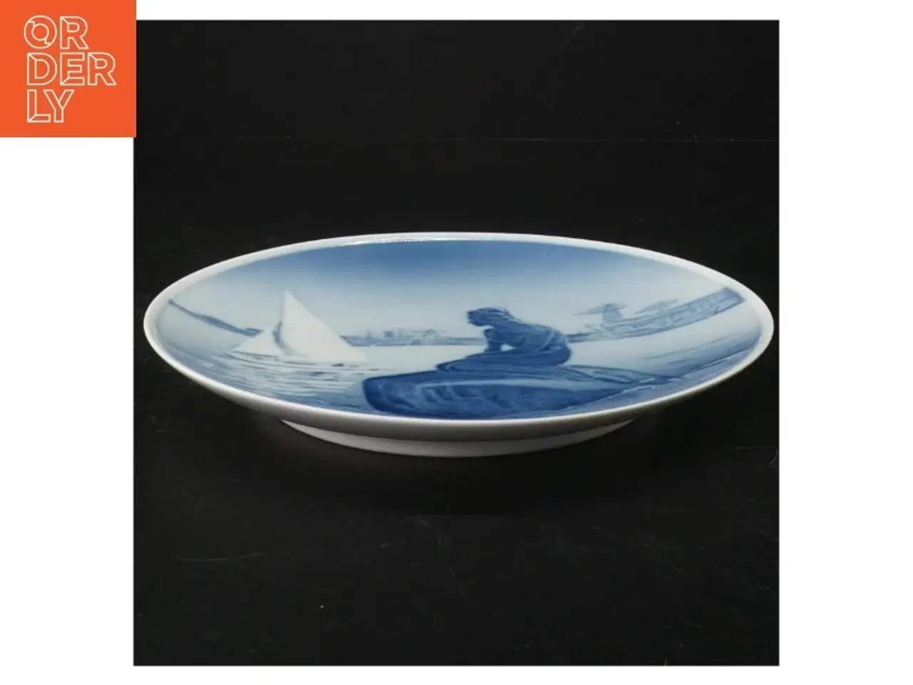 Billede 2 - Porcelænstallerken, den lille havfrue fra Royal Copenhagen (str. 20 cm)