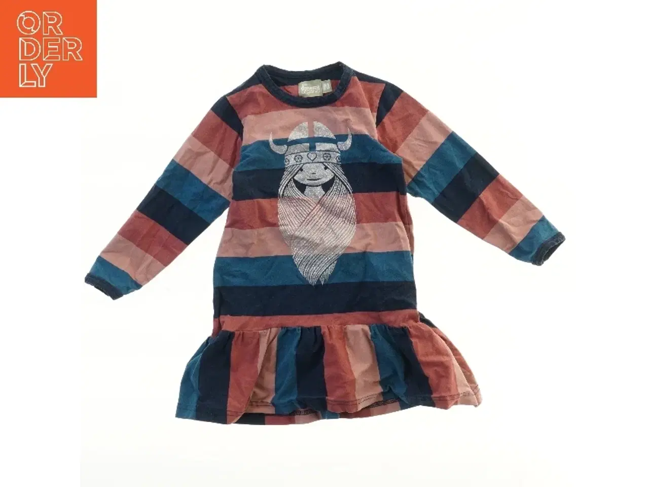 Billede 1 - Danefæ Langærmet kjole med vikingetryk fra Danefæ (str. 92)