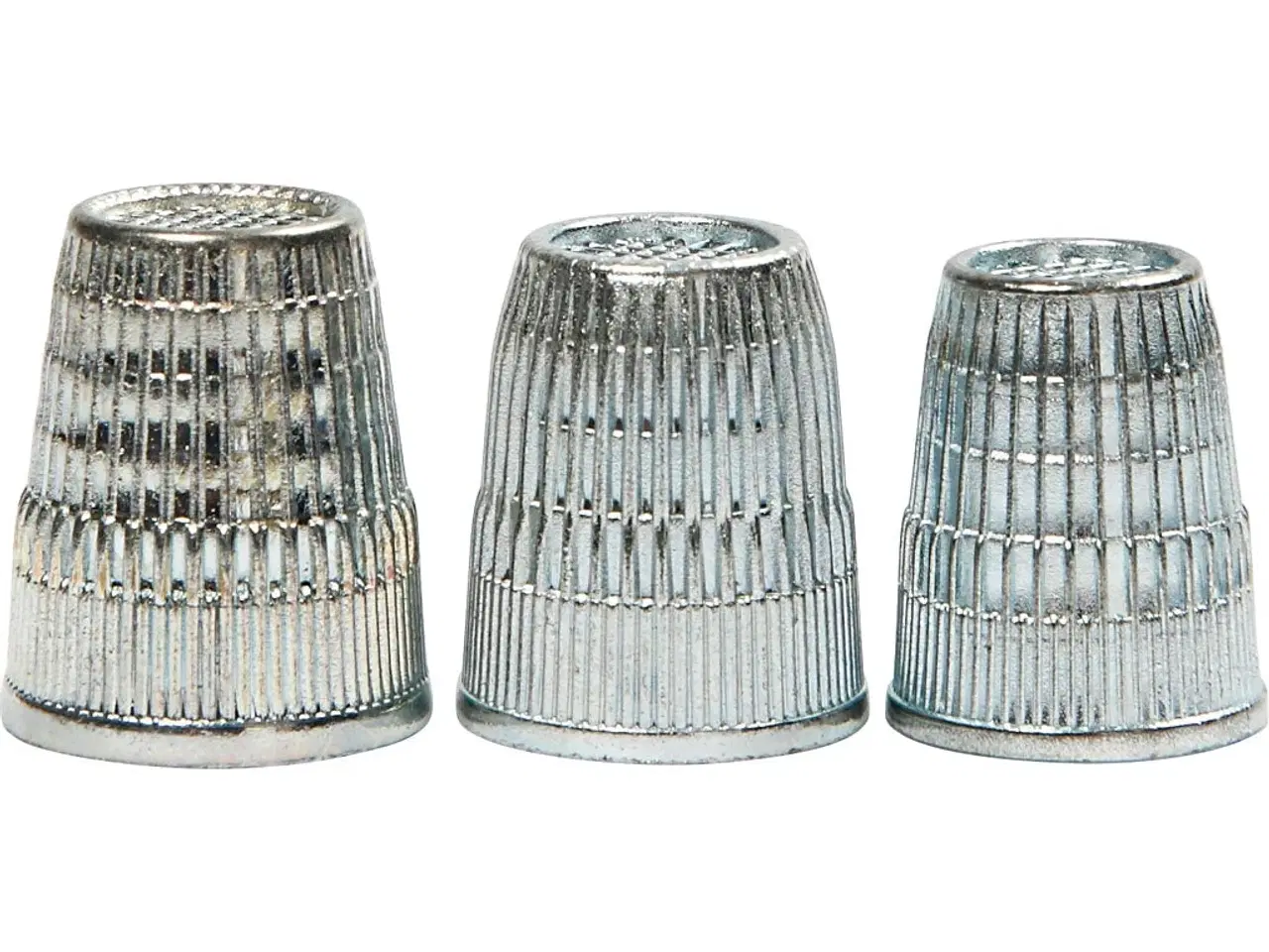 Billede 1 - Fingerbøl i metal - 3 størrelser til syning