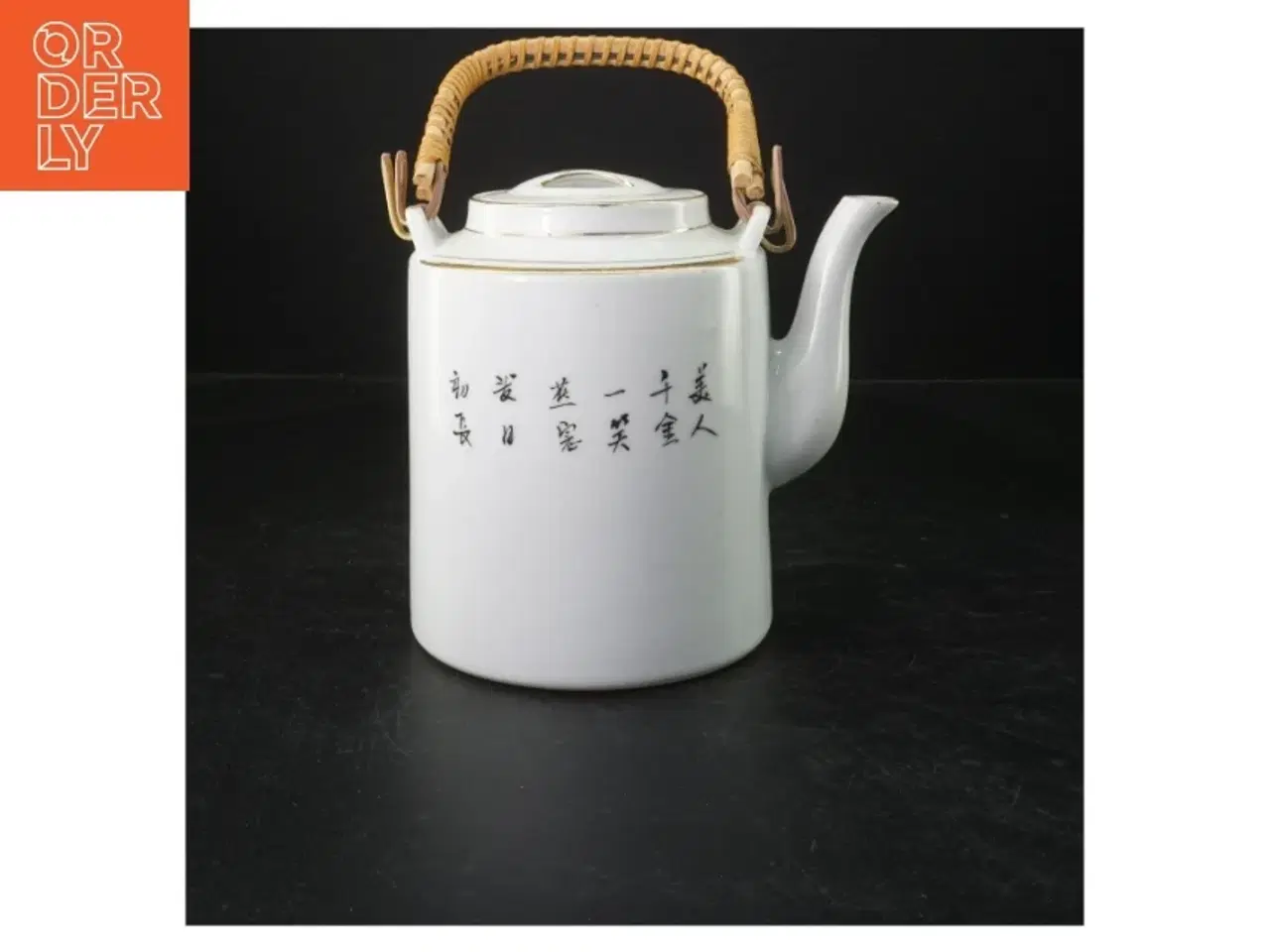 Billede 2 - Kinesisk tepotte med bambushåndtag (str. 22x11 cm)
