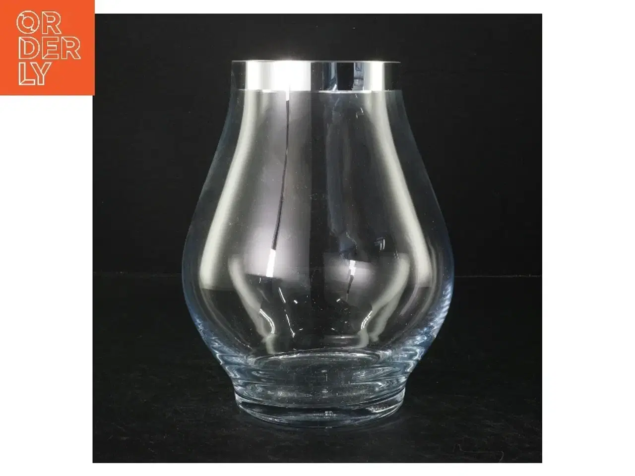 Billede 1 - Gennemsigtig vase fra Herstal (str. H. 21 cm)
