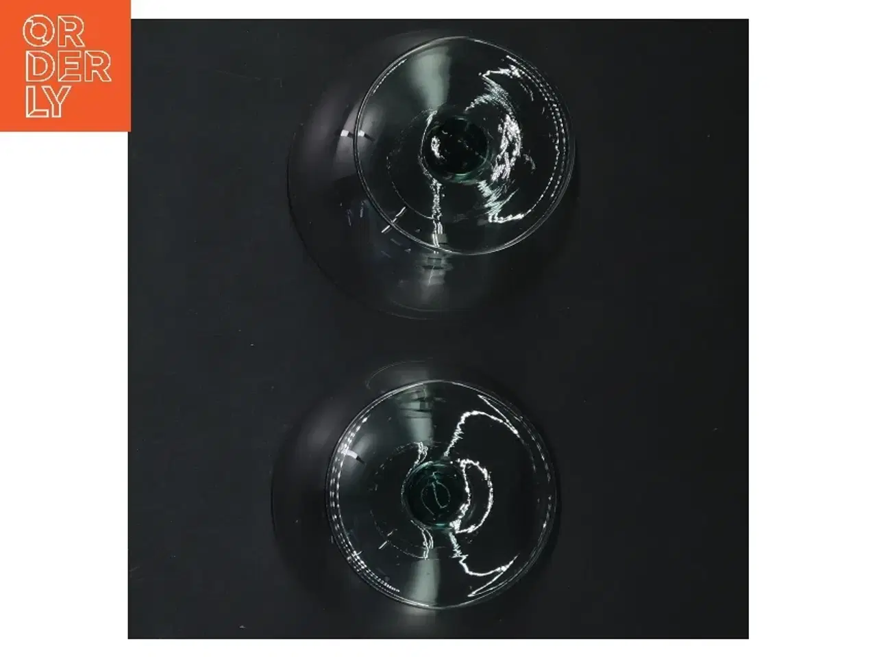 Billede 3 - To glas dessertskåle (str. ø 8 cm, 2 styk cm)