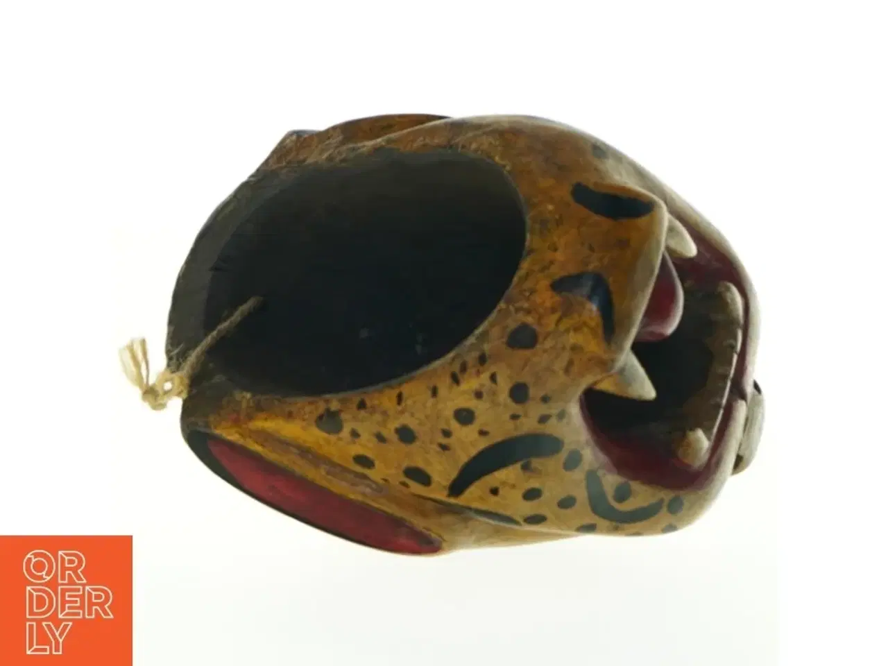 Billede 5 - Træmaske, leopard (str. 15x18x14 cm)