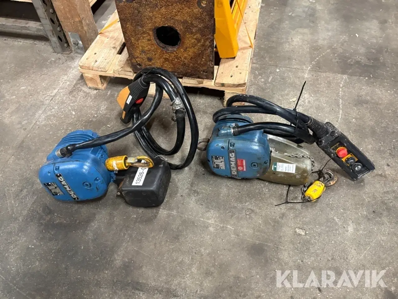 Billede 10 - Søjlesvingkran, og 2 styk el-kædetaljer DEMAG