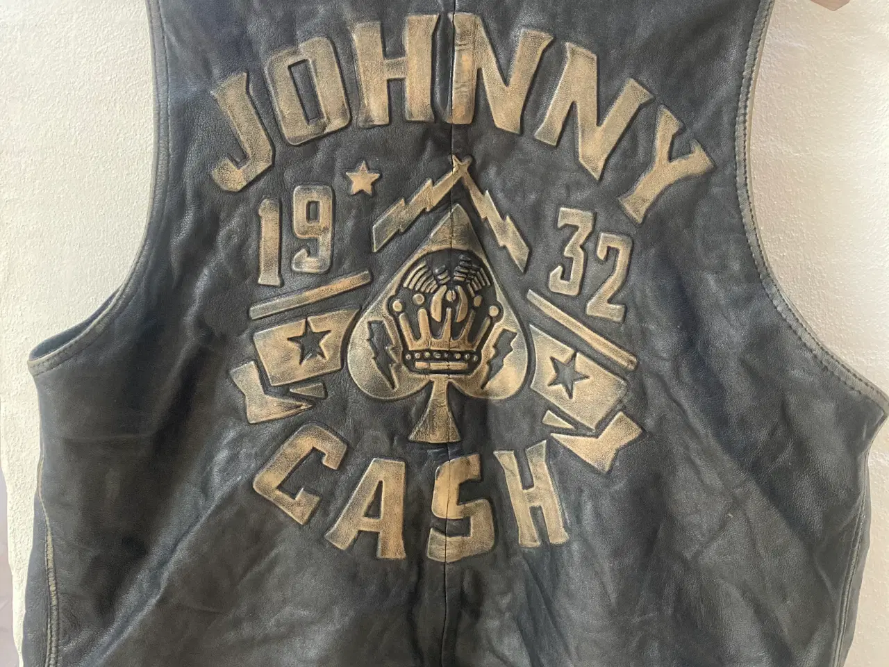 Billede 1 - JOHNNY CASH, skind vest