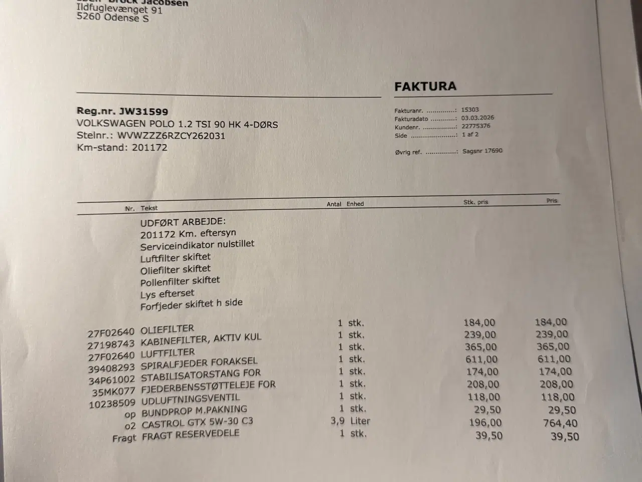 Billede 11 - Vw polo 1.2 tsi