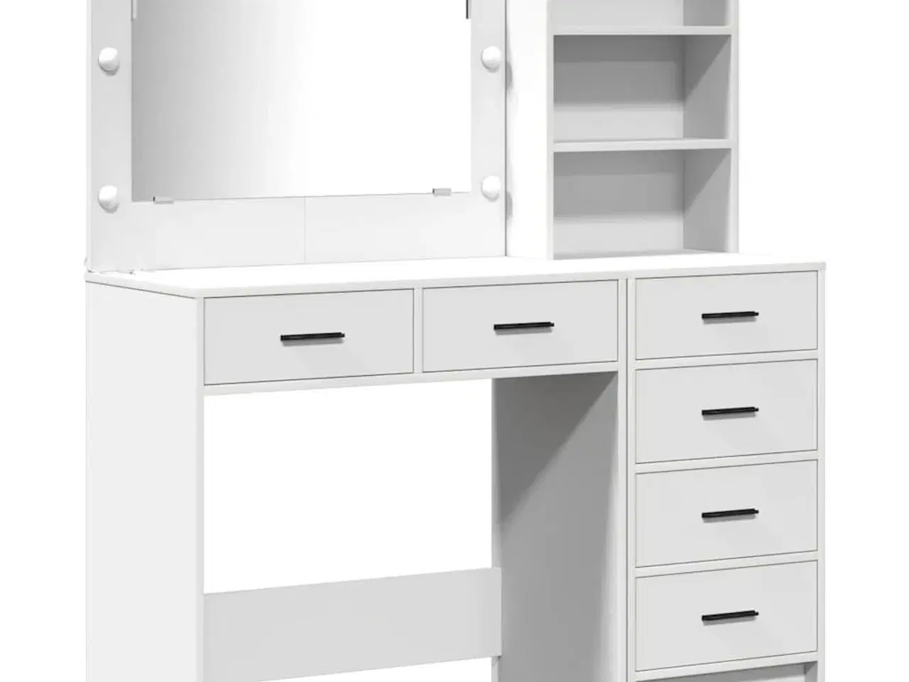 Billede 2 - Klædeskab med skuffe Hvid 78.5 x 41 x 135 cm Konstrueret træ